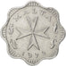 MALTA, 2 Mils, 1972, KM #5, AU(55-58), Aluminum, 20.3, 0.88