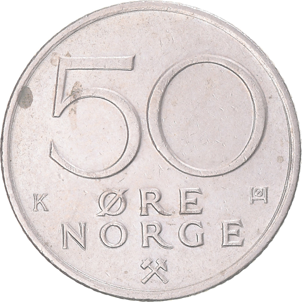 Moneda, Noruega, 50 Öre, 1983
