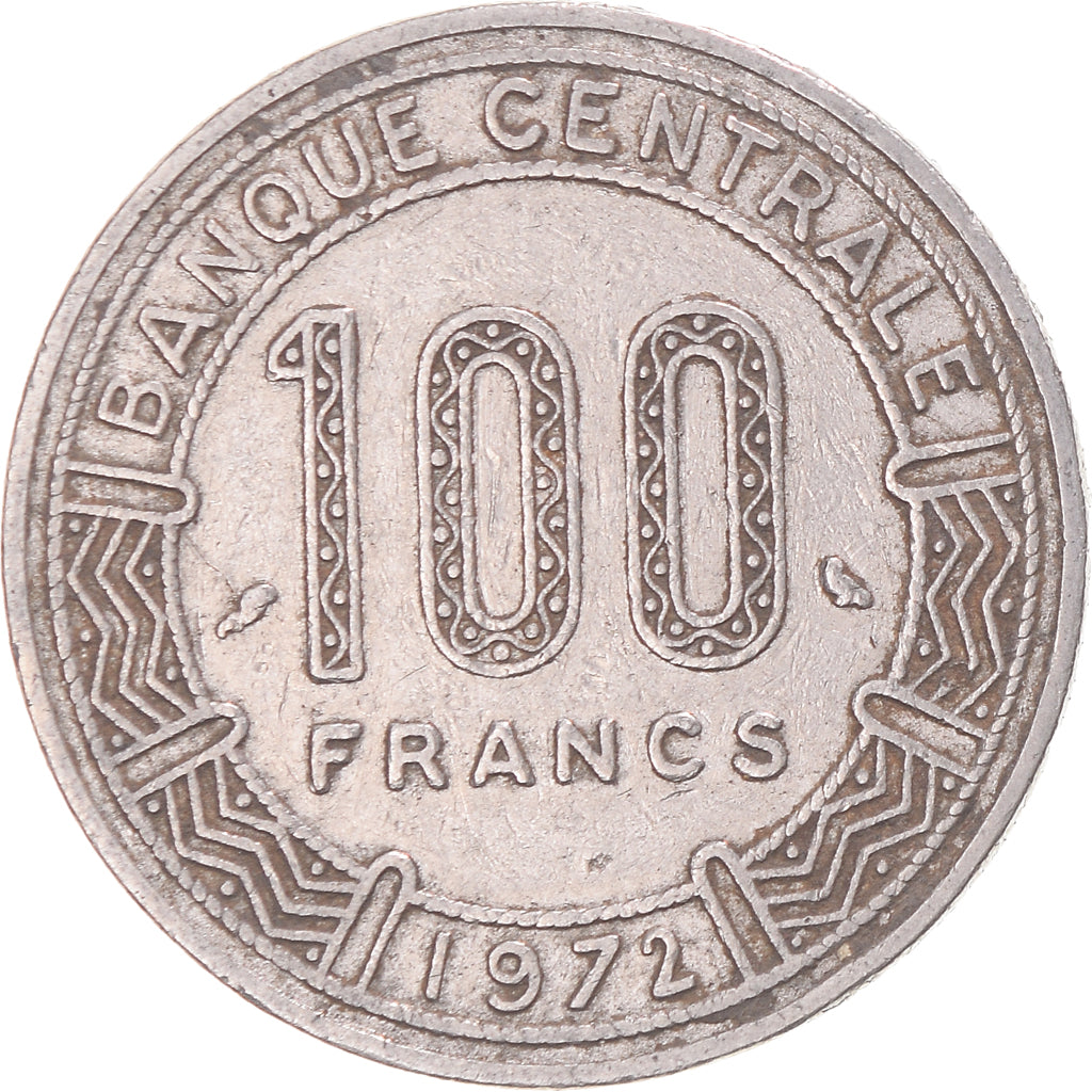 Coin, Cameroon, 100 Francs, 1972