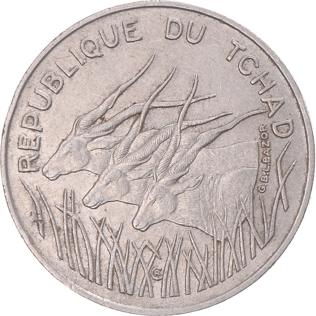 Munten, Tsjaad, 100 Francs, 1990