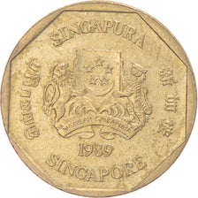 Coin, Singapore, Dollar, 1989
