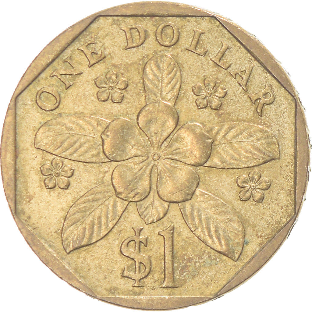 Coin, Singapore, Dollar, 1989