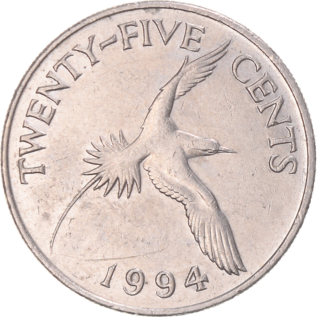 Coin, Bermuda, 25 Cents, 1994