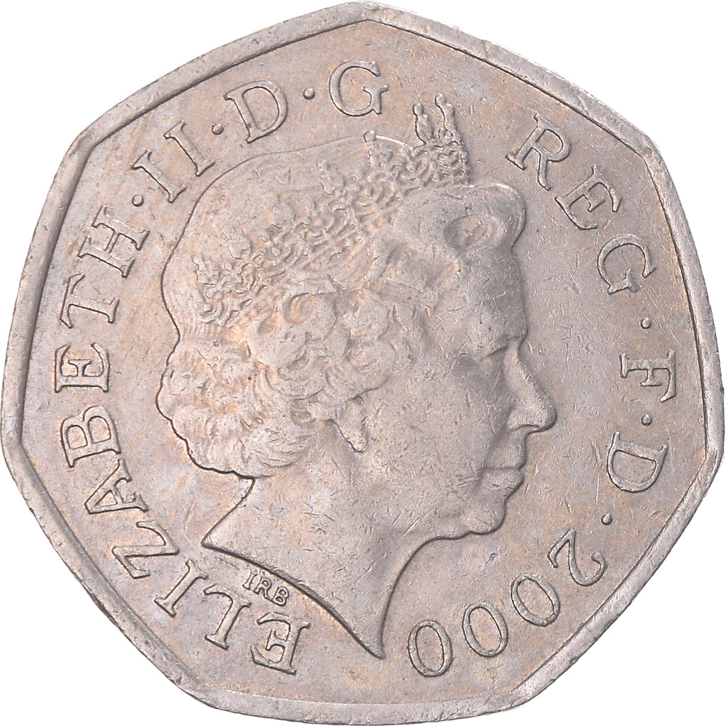 Munten, Groot Bretagne, 50 Pence, 2000