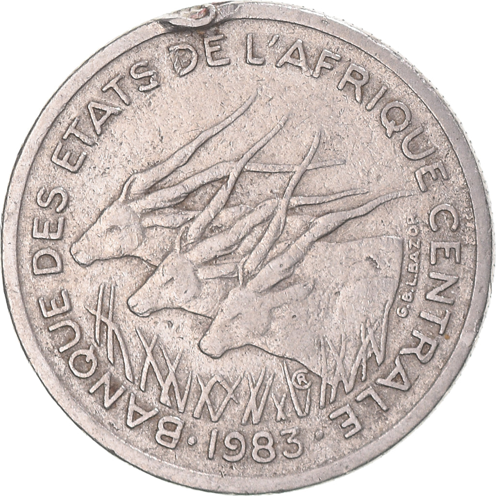 Moneda, Estados del África central, 50 Francs, 1983