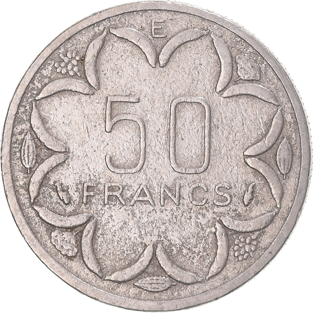 Moneda, Estados del África central, 50 Francs, 1983