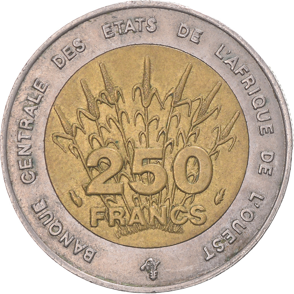 West African States, 250 Francs, 1993