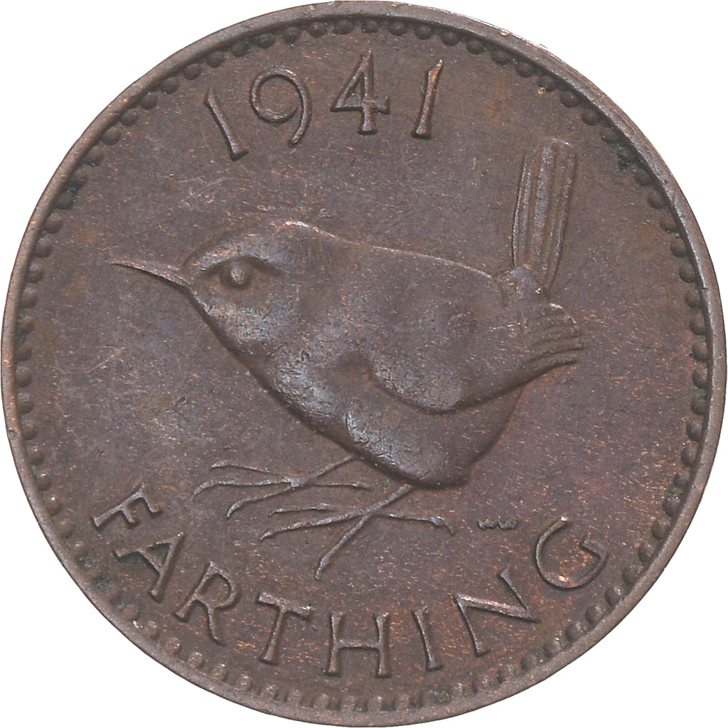 Münze, Großbritannien, Farthing, 1941