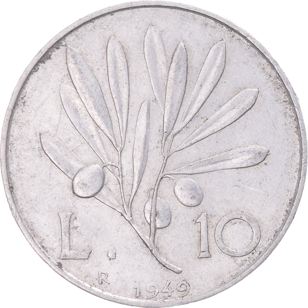 Munten, Italië, 10 Lire, 1949
