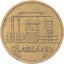 Coin, SAARLAND, 10 Franken, 1954