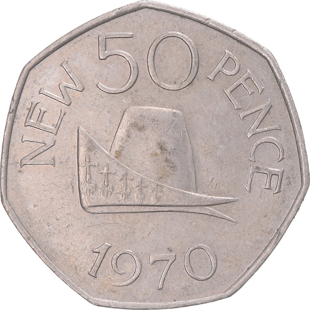 Munten, Groot Bretagne, 50 New Pence, 1970