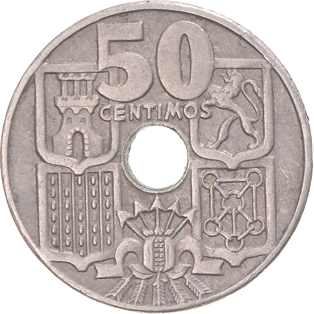 Coin, Spain, 50 Centimos, 1965