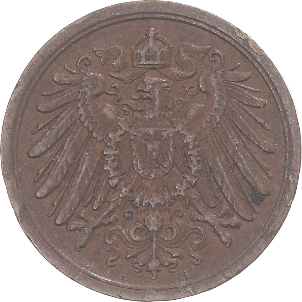 Coin, Germany, 2 Pfennig, 1913