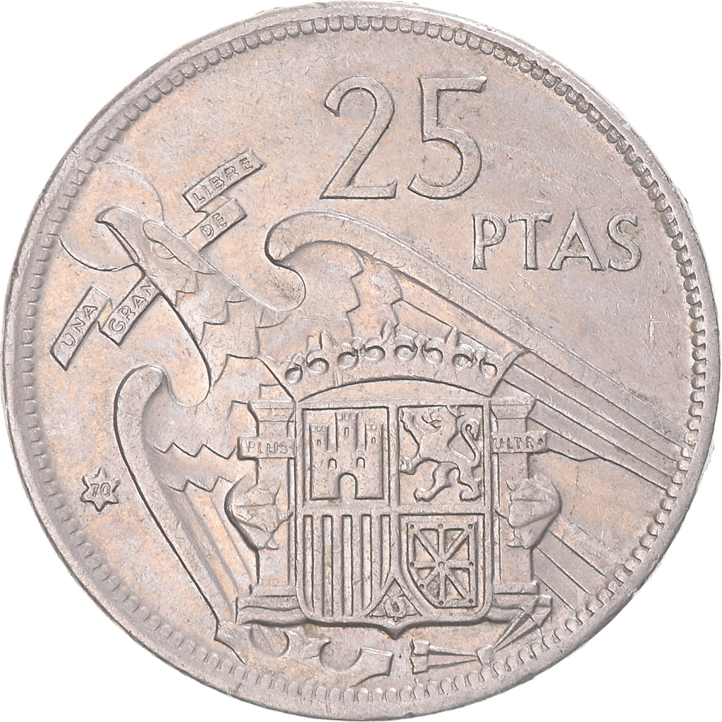 Munten, Spanje, 25 Pesetas, 1970