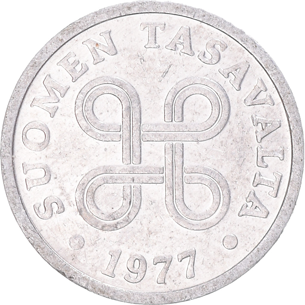 Moneda, Finlandia, 5 Pennia, 1977