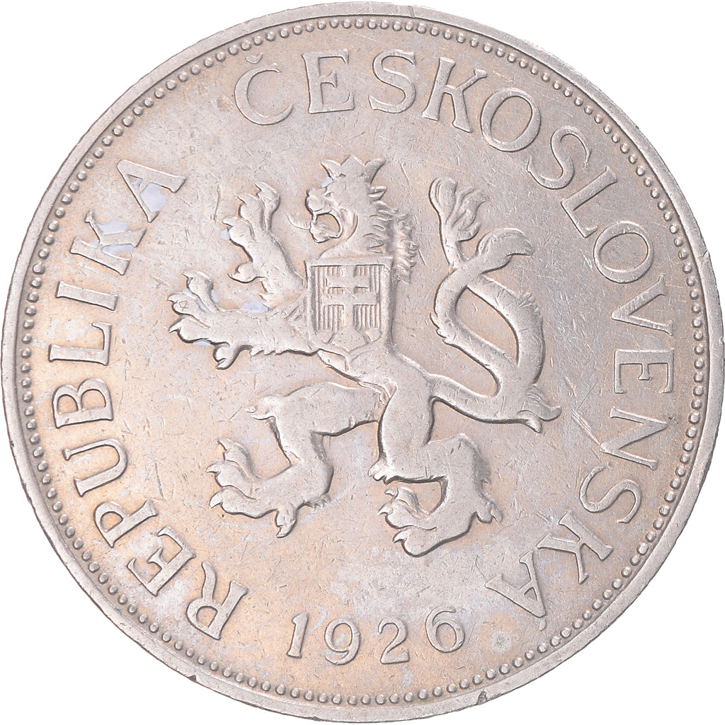 Munten, Tsjecho-Slowakije, 5 Korun, 1926