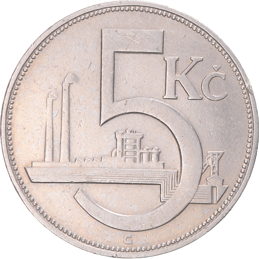 Munten, Tsjecho-Slowakije, 5 Korun, 1926