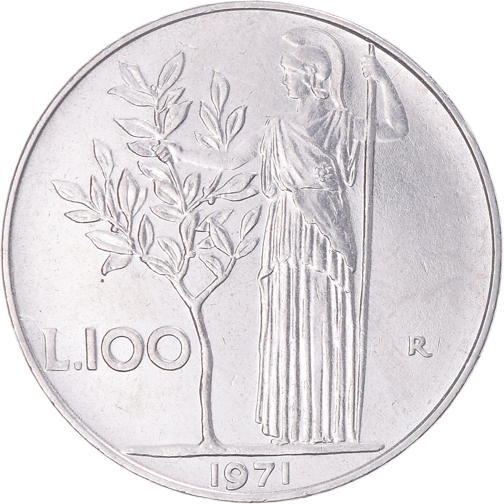 Munten, Italië, 100 Lire, 1971