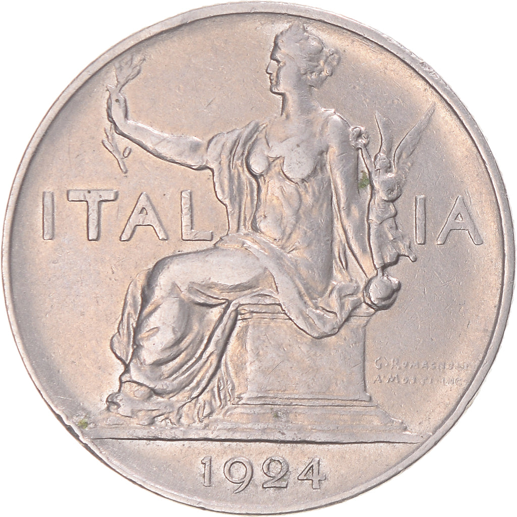 Moneda, Italia, Lira, 1924