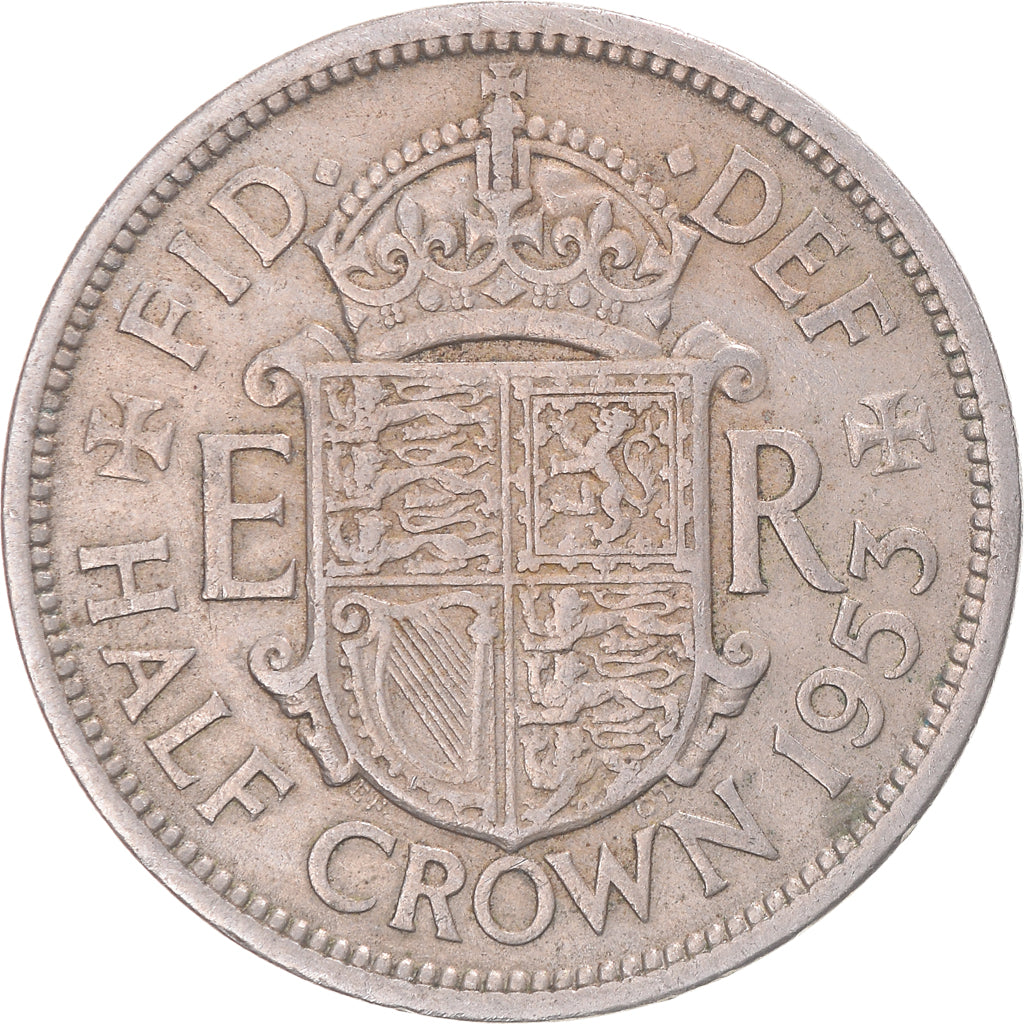 Coin, Great Britain, 1/2 Crown, 1953