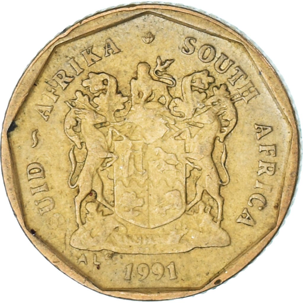 Moneda, Sudáfrica, 10 Cents, 1991