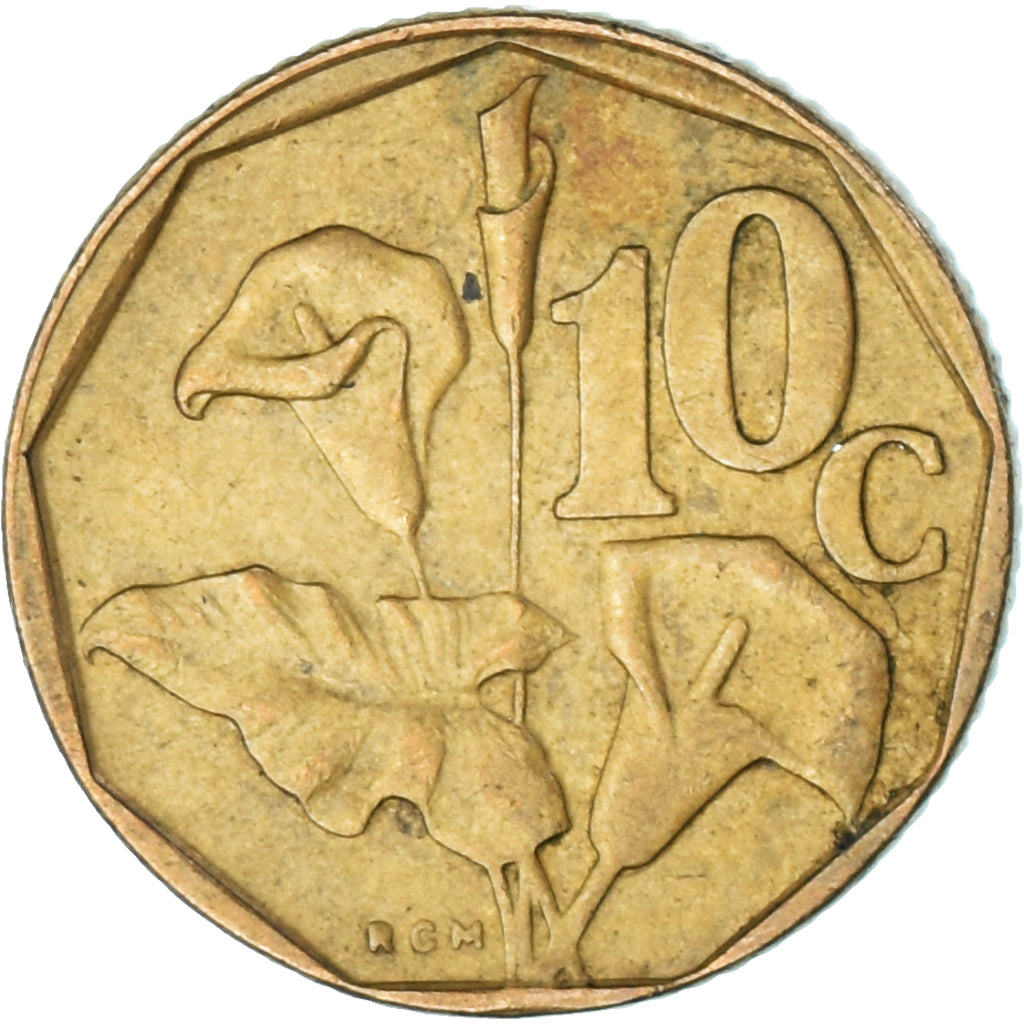 Moneda, Sudáfrica, 10 Cents, 1991