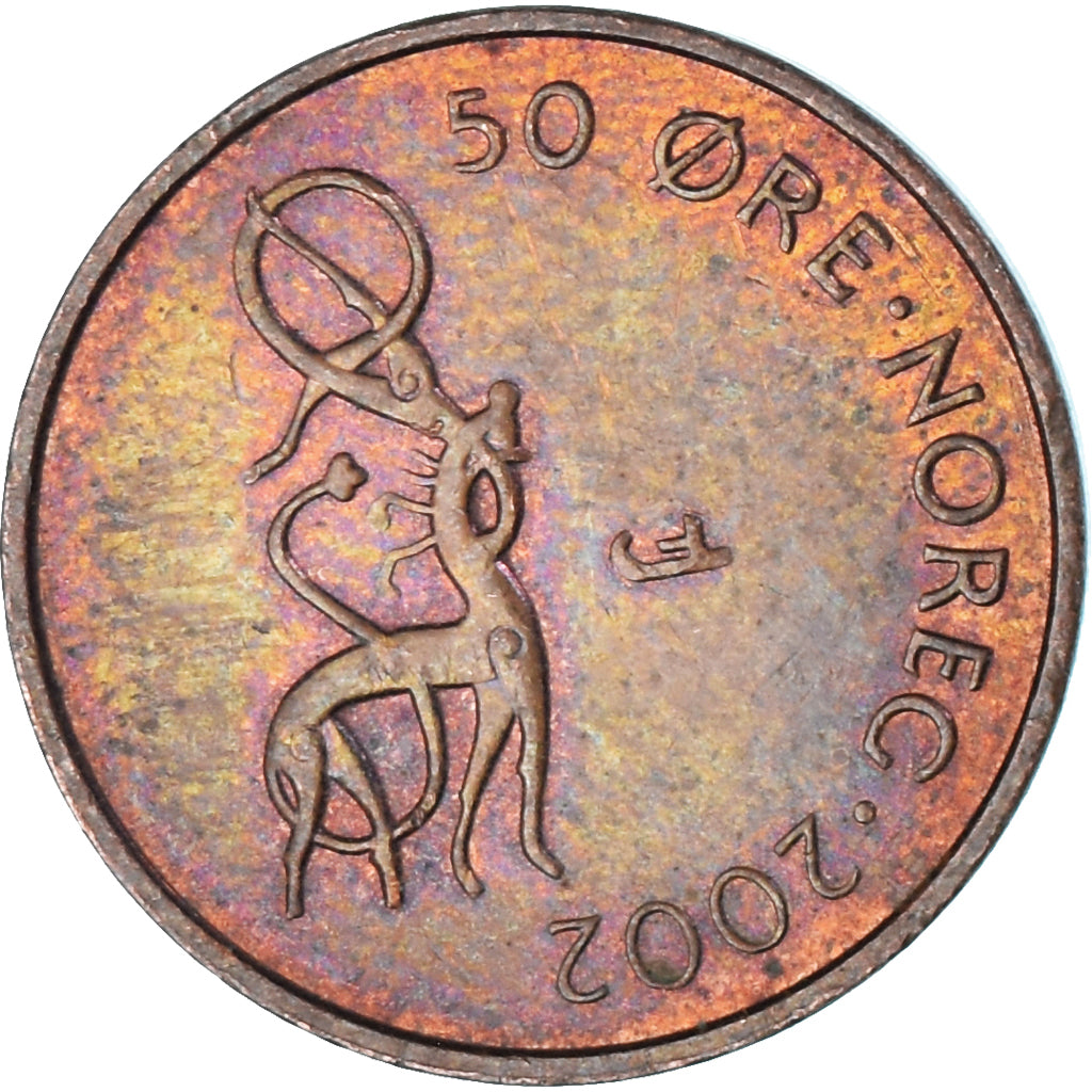 Monnaie, Norvège, 50 Öre, 2002