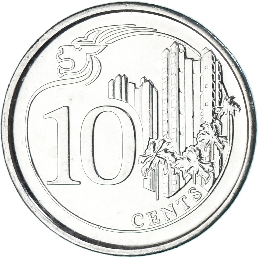 Münze, Singapur, 10 Cents, 2013