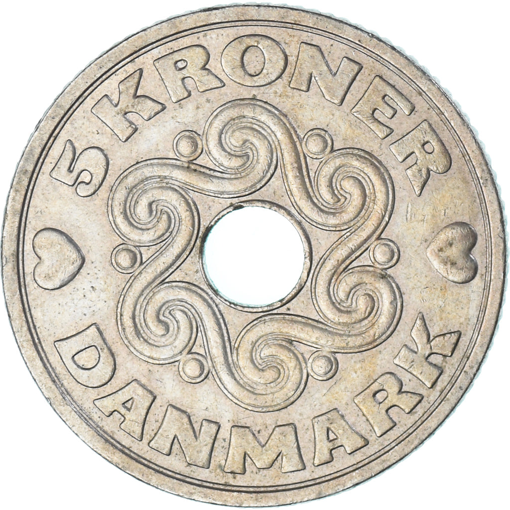 Moneta, Danimarca, 2 Kroner, 1990