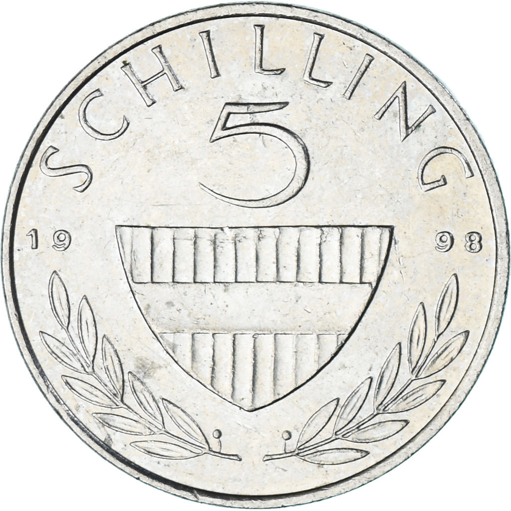 Coin, Austria, 5 Schilling, 1998