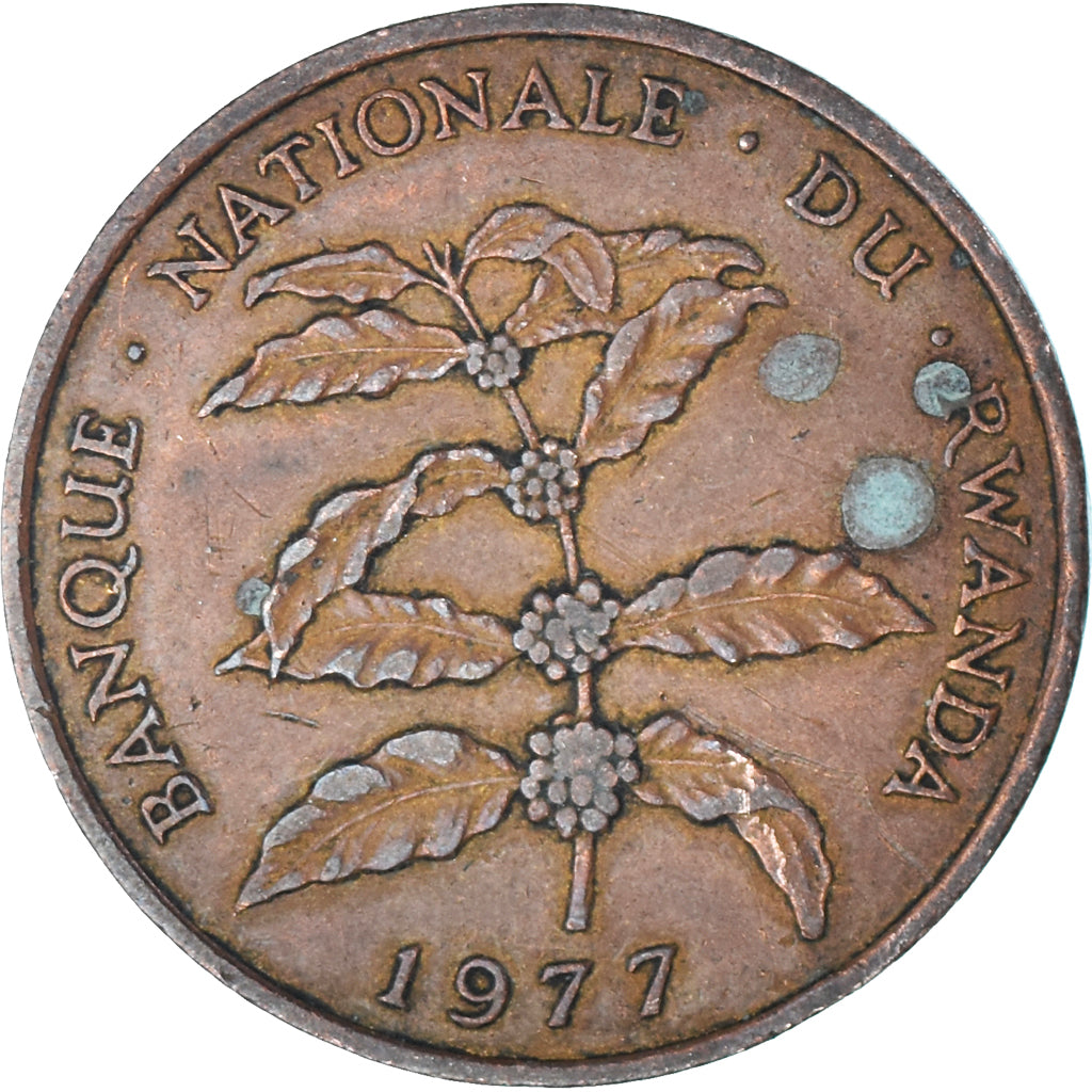 Coin, Rwanda, 5 Francs, 1977