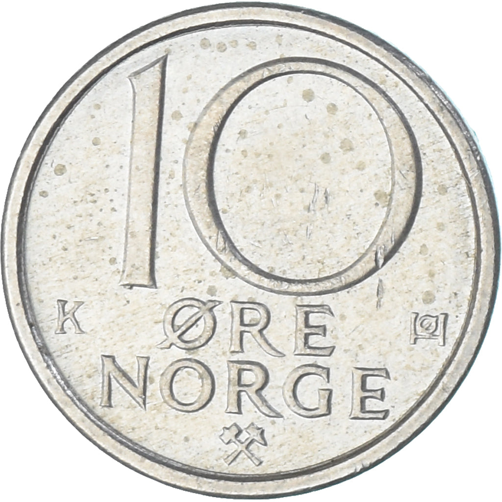 Moneda, Noruega, 10 Öre, 1983