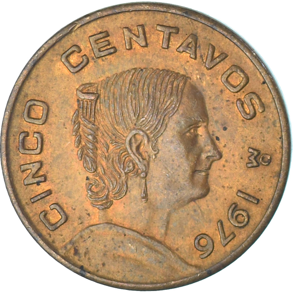 Moneda, México, 5 Centavos, 1976