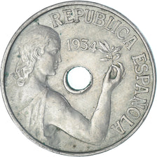 Moneda, España, 25 Centimos, 1934