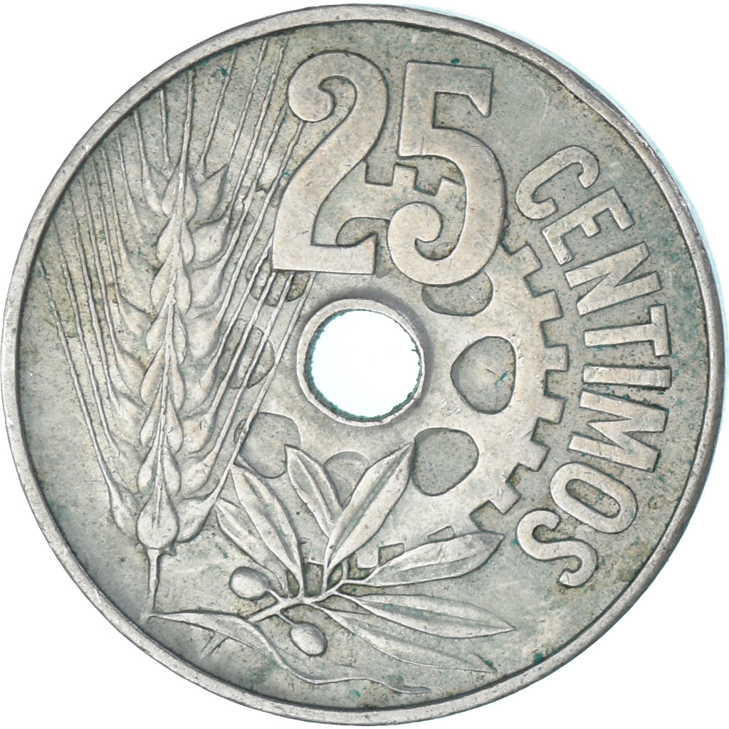 Moneda, España, 25 Centimos, 1934