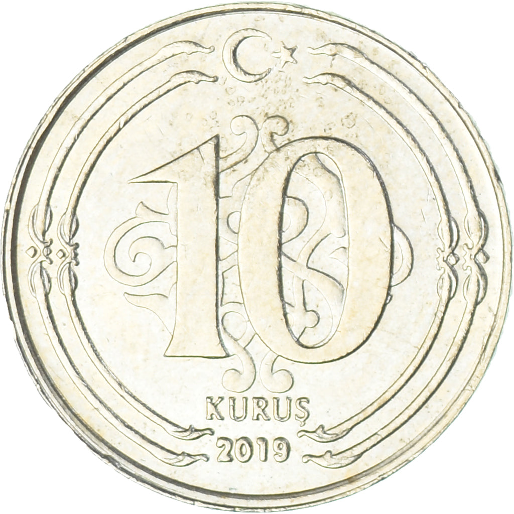 Munten, Turkije, 10 Kurus, 2019