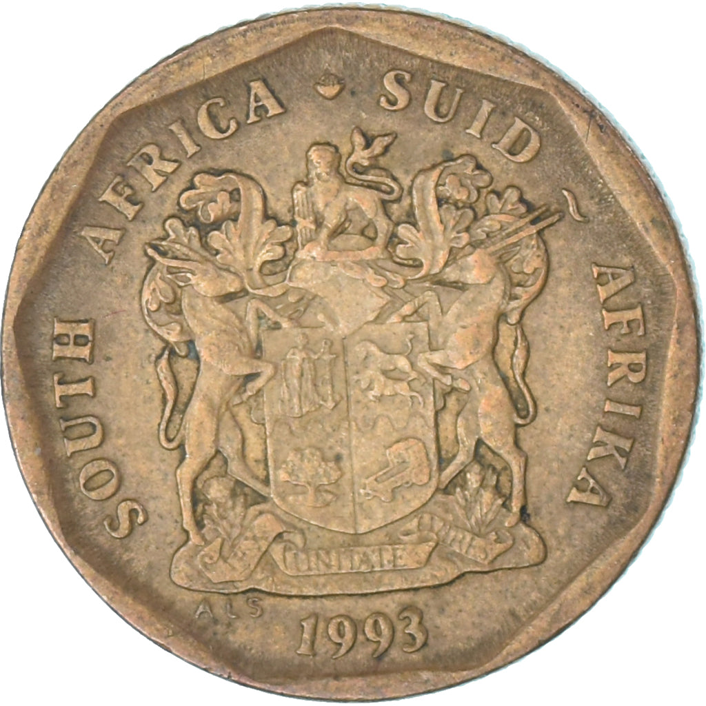 Moneda, Sudáfrica, 20 Cents, 1993