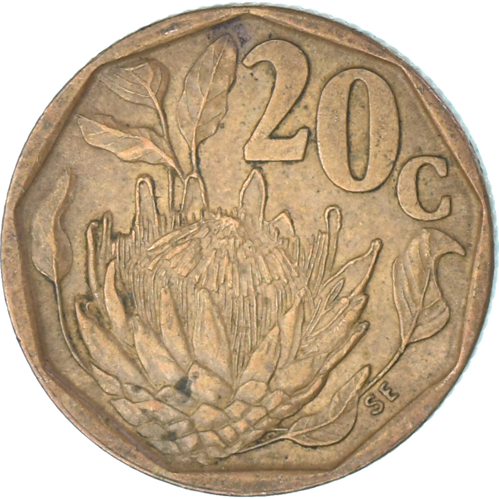 Moneda, Sudáfrica, 20 Cents, 1993