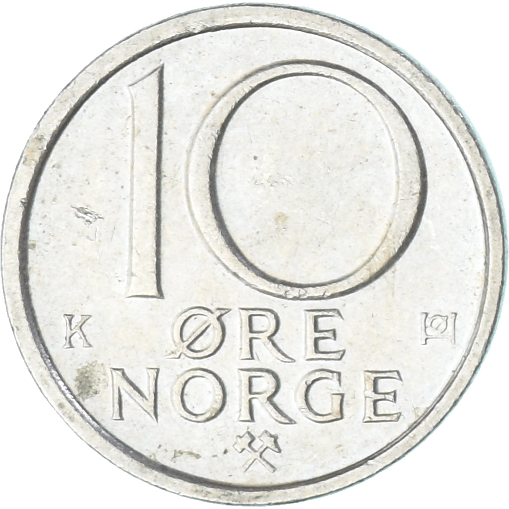 Moneda, Noruega, 10 Öre, 1984