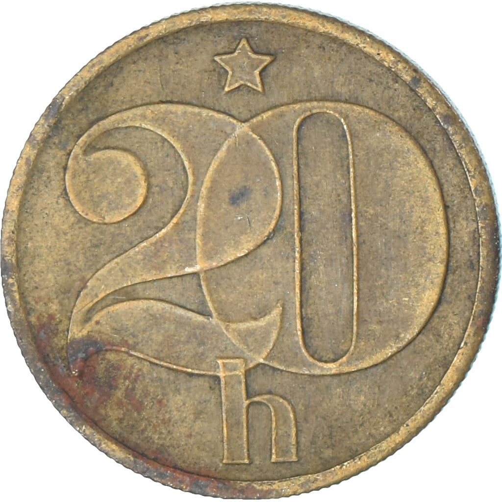 Monnaie, Tchécoslovaquie, 20 Haleru, 1973