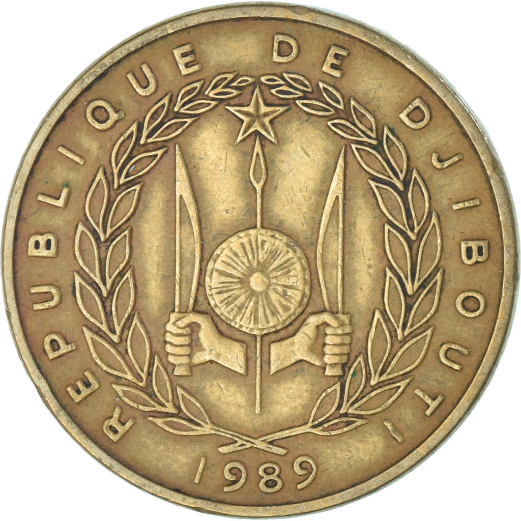 Coin, Djibouti, 500 Francs, 1989