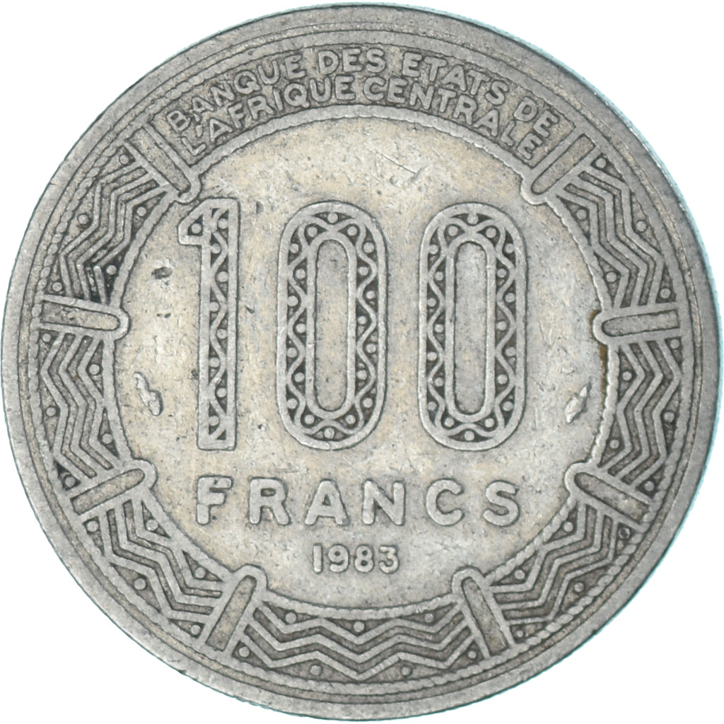 Coin, Central Africa, 100 Francs, 1983