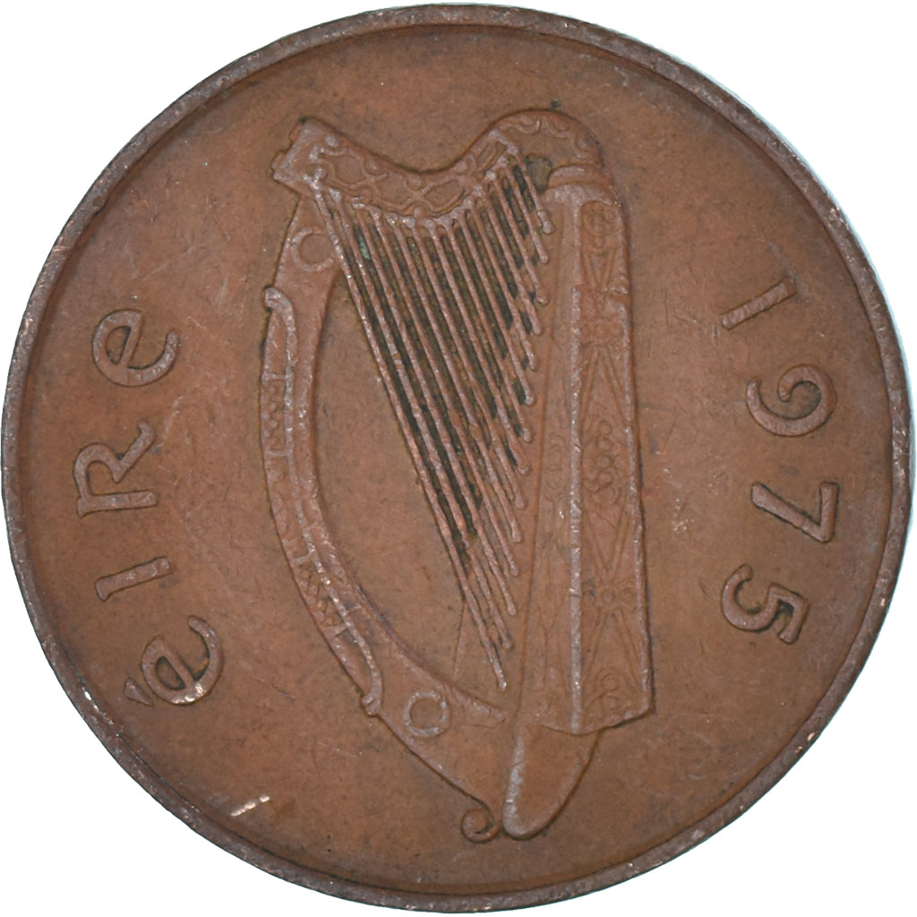 Münze, Ireland, 2 Pence, 1975