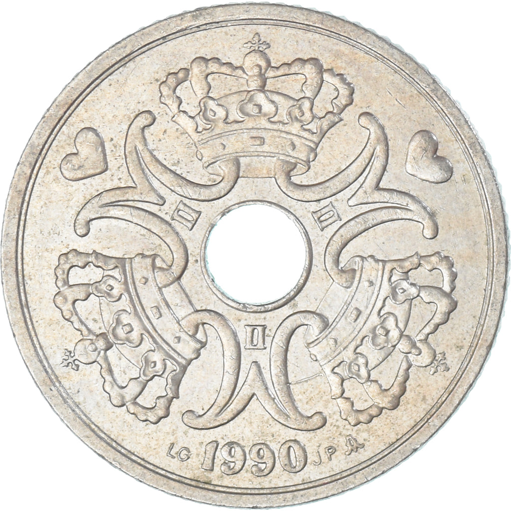 Moneda, Dinamarca, Krone, 1990