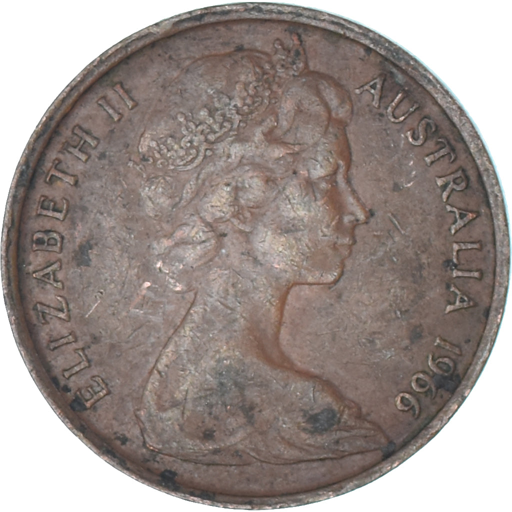 Moeda, Austrália, Cent, 1966