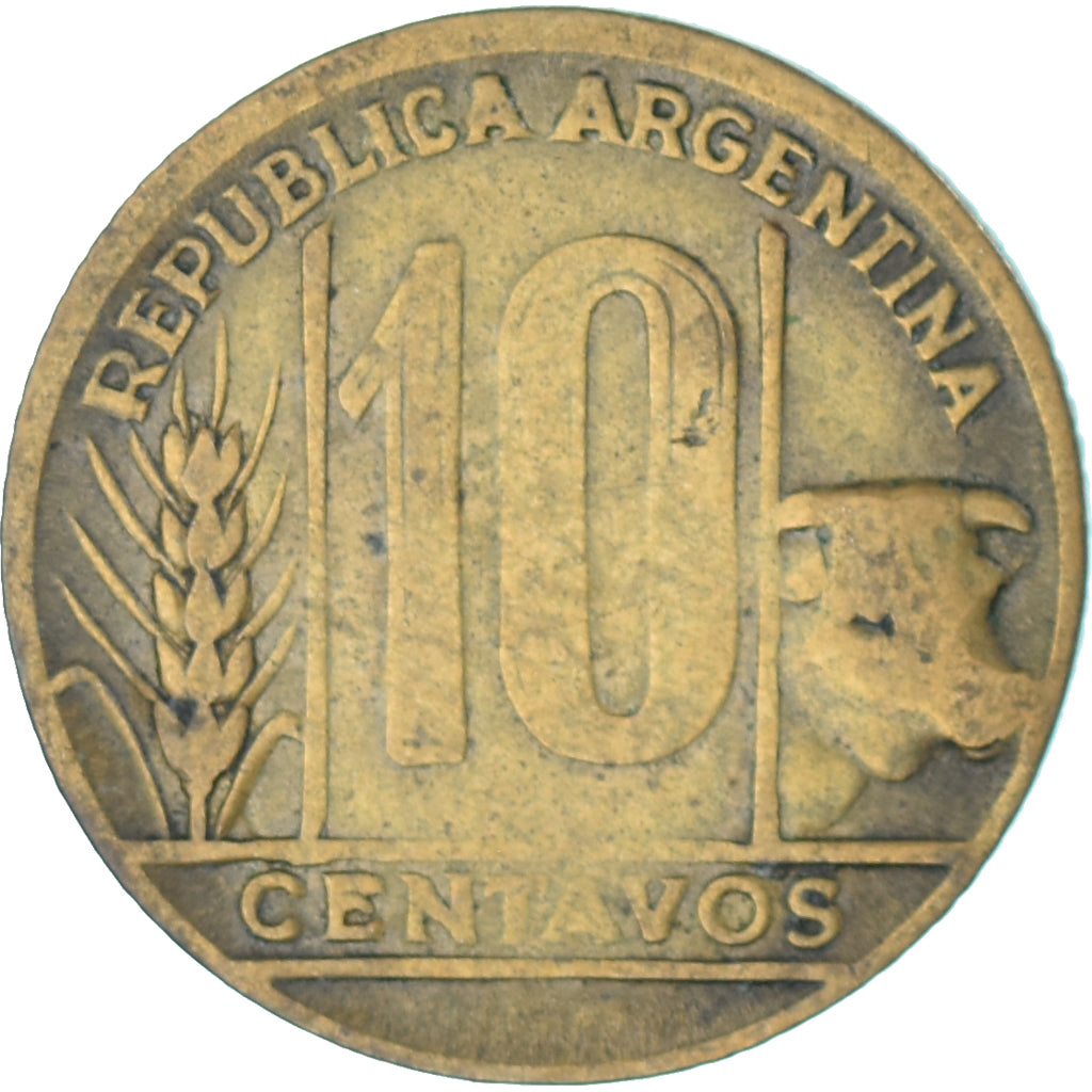 Munten, Argentinië, 10 Centavos, 1947
