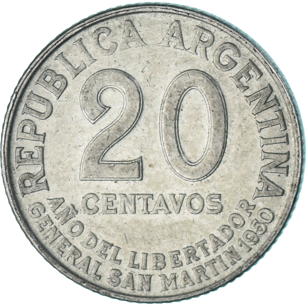 Moneta, Argentina, 20 Centavos, 1950