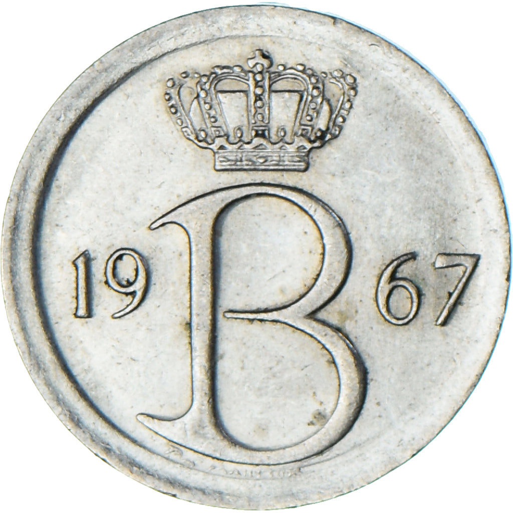 Münze, Belgien, 25 Centimes, 1967