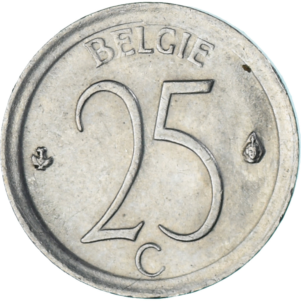Münze, Belgien, 25 Centimes, 1967