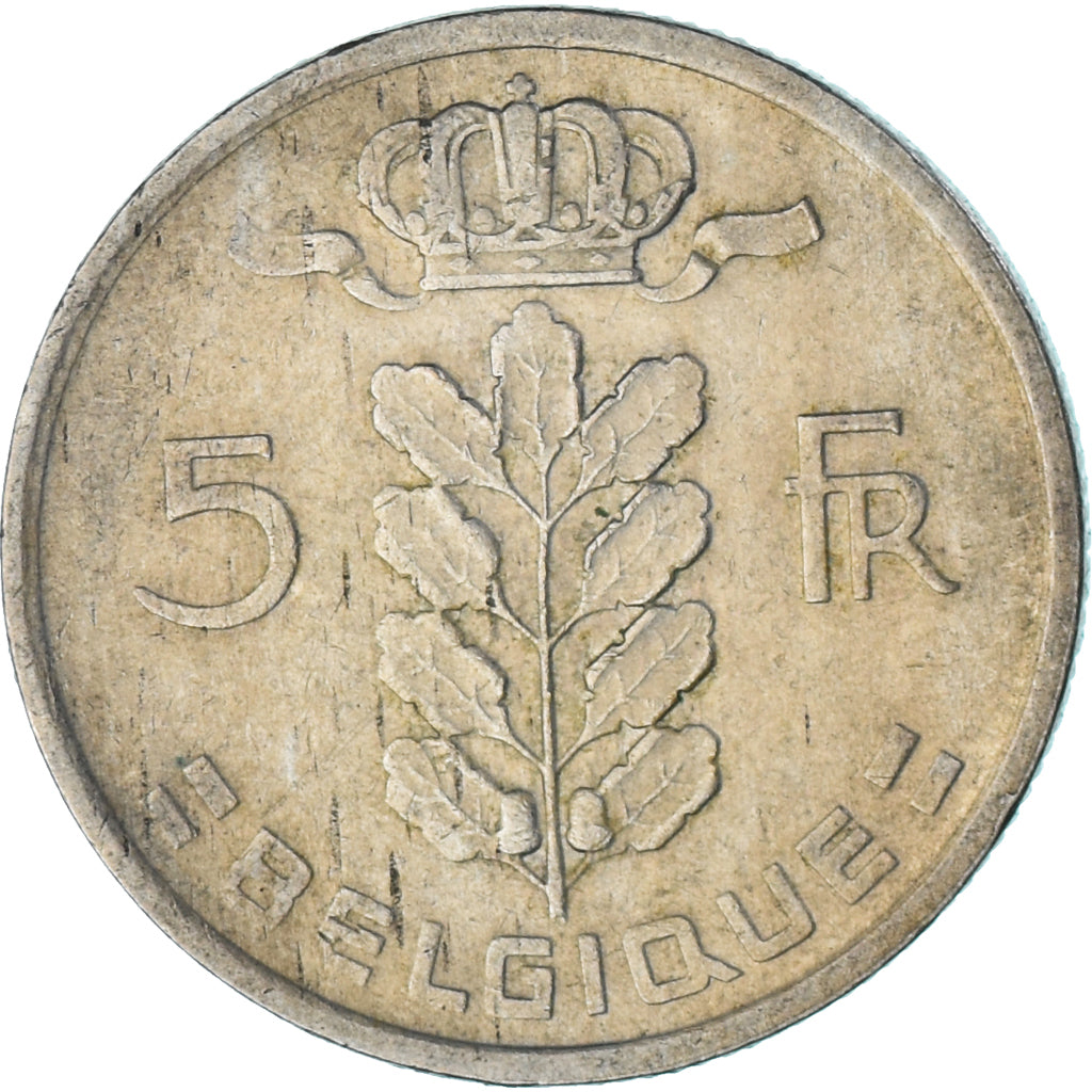Coin, Belgium, 5 Francs, 5 Frank, 1970